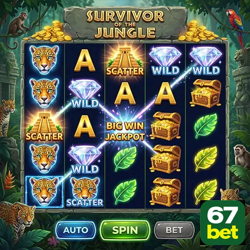 Ilustração de Explore o cassino online 67bet com recompensas VIP