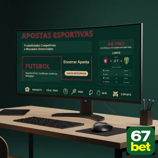 Ilustração de Explore o cassino online 67bet com recompensas VIP