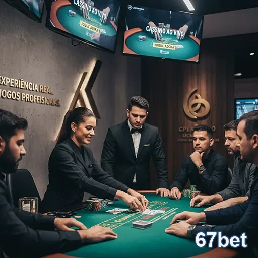 Imagem do aplicativo cassino 67bet em um smartphone